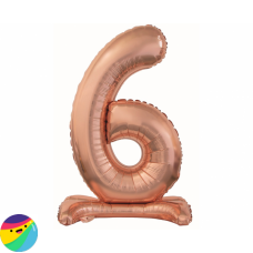 Folija Balon Samostoječi 74cm - Št. 6 Rose Gold